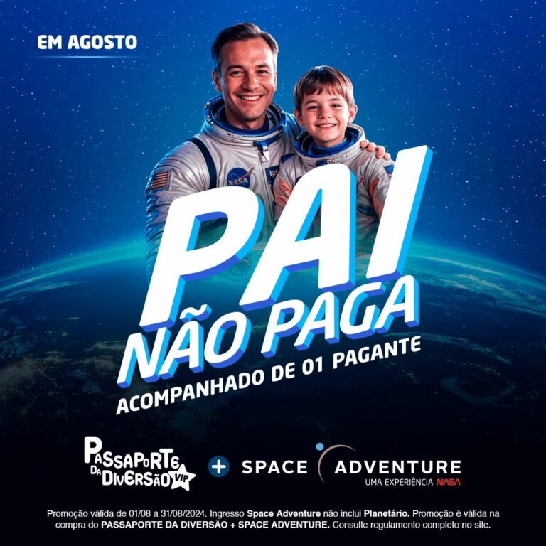 Seis atrações e muitas recordações: sugestão de presente para o Dia dos Pais