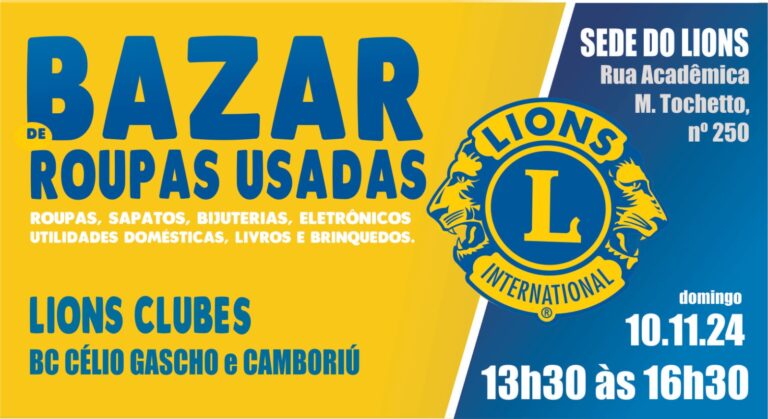 Lions Clubes promovem Mutirão da Saúde e Bazar Beneficente