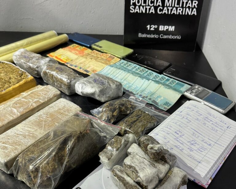 Homem é preso pela PM com quase 2kg de drogas no Tabuleiro