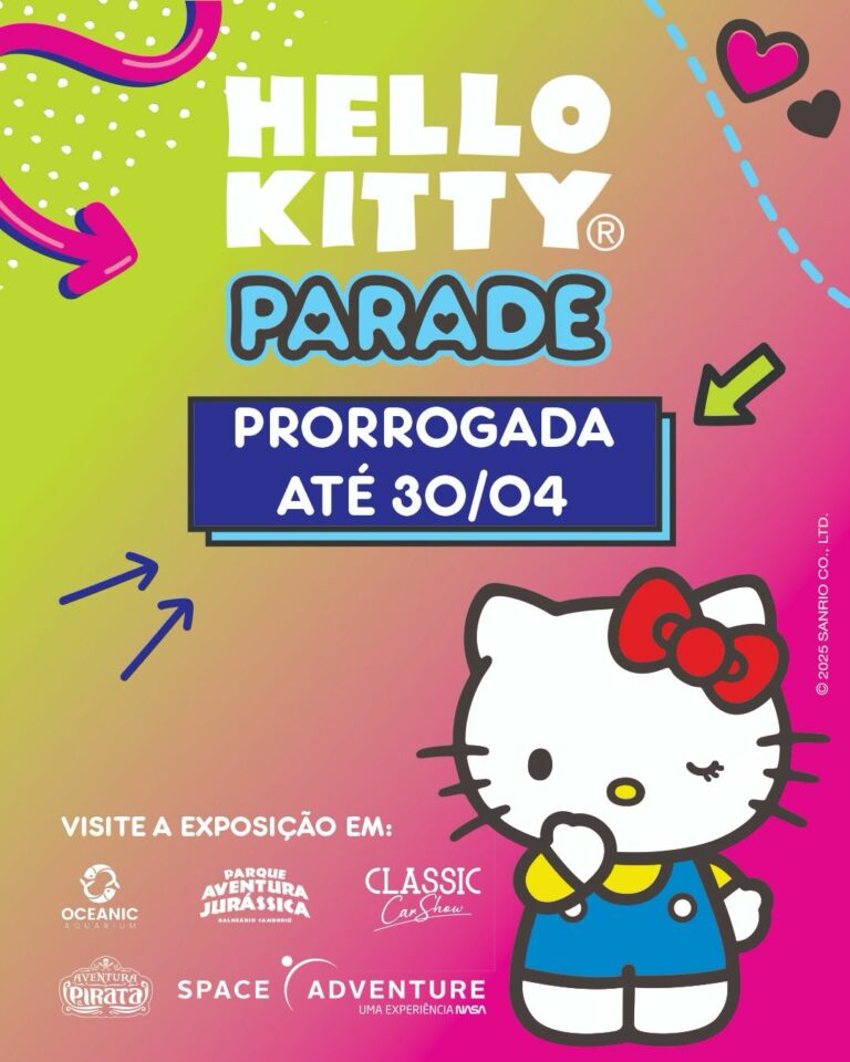Devido ao enorme sucesso, Hello Kitty Parade é prorrogada em Balneário Camboriú (SC)