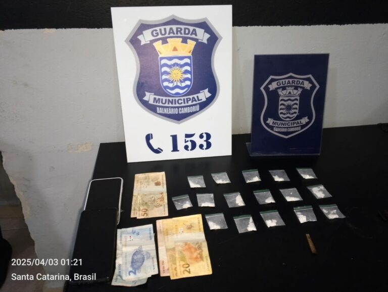 Disk-droga: GM prende casal que realizava entrega de entorpecentes em BC