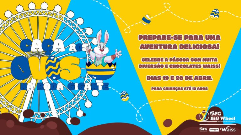 FG Big Wheel promove Caça aos Ovos com brindes especiais na Páscoa