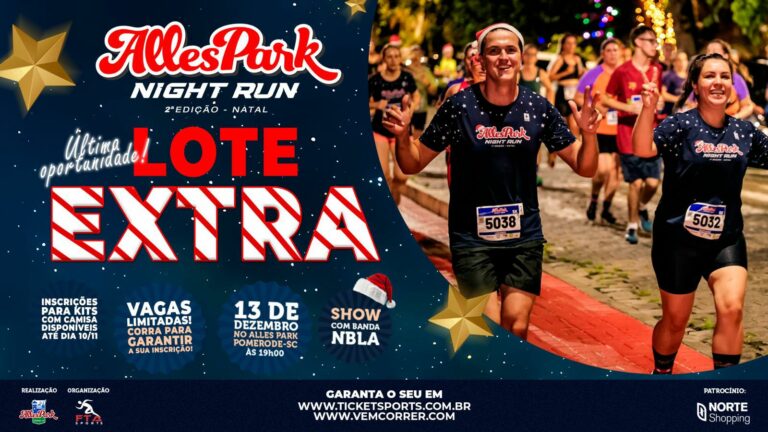 Alles Park Night Run abre lote extra e limitado para a corrida em dezembro