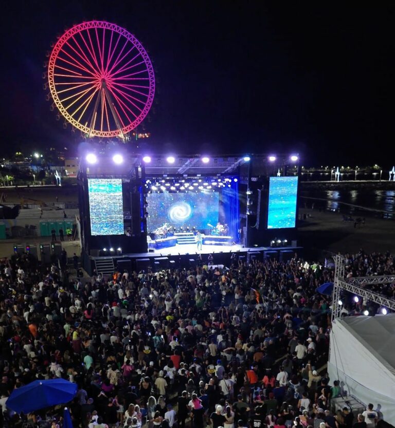 Show de Vitor Kley, teste de fogos e nova marca “Roda FG” marcam os 5 anos da roda-gigante em BC