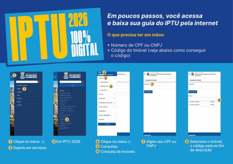 IPTU ON-LINE: Prefeitura orienta contribuintes para consulta e pagamento