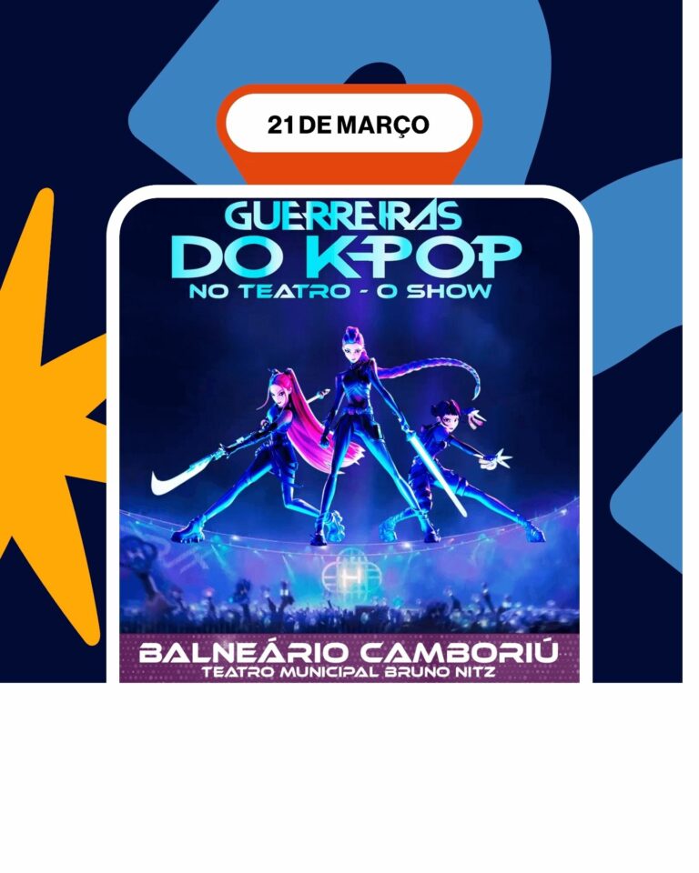Teatro Bruno Nitz recebe espetáculo “Guerreiras do K-POP no Teatro – O Show” sábado