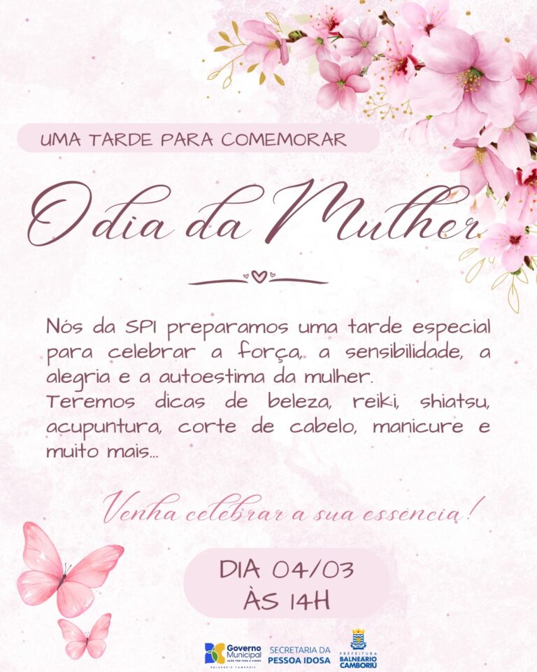 Secretaria da Pessoa Idosa realiza ação do Dia Internacional da Mulher nesta quarta-feira