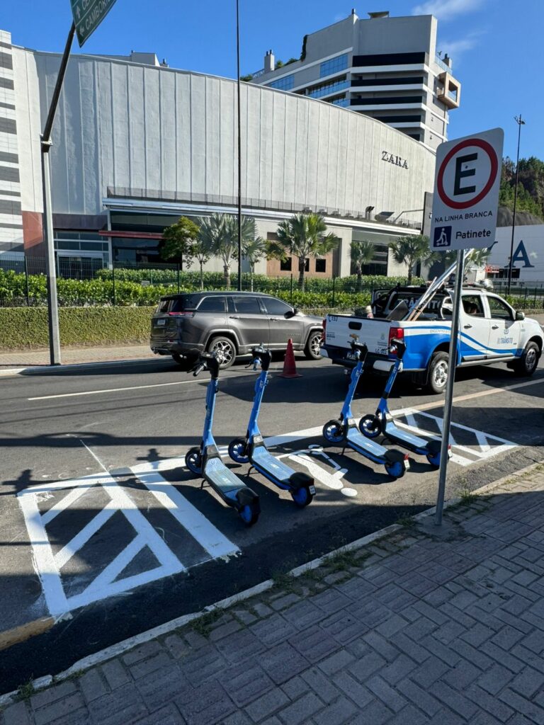 BC Trânsito implementa 30 estações exclusivas para patinetes elétricos credenciados