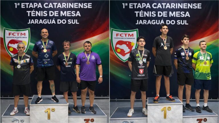Atletas de BC se destacam na 1ª Etapa do Circuito Catarinense de Tênis de Mesa