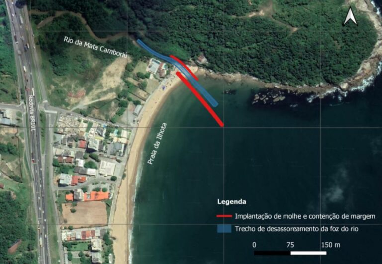 Itapema construirá molhe na Ilhota com aporte de emenda parlamentar