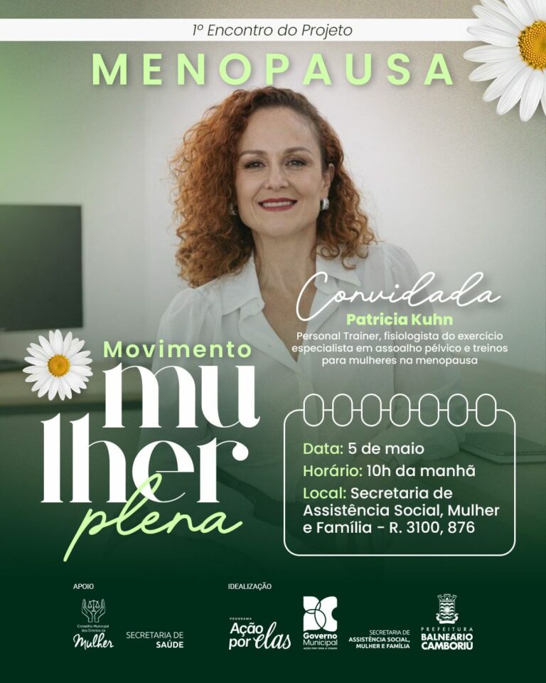 Prefeitura lança o projeto Menopausa: Movimento Mulher Plena