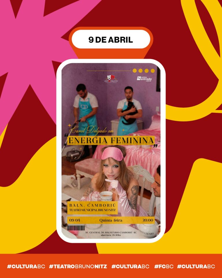 Teatro Bruno Nitz recebe apresentação da comediante Carol Delgado