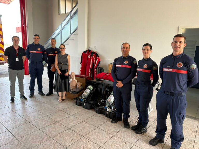 Em Forquilhinha, CBMSC recebe novos equipamentos por meio de parceria com o Ministério Público estadual