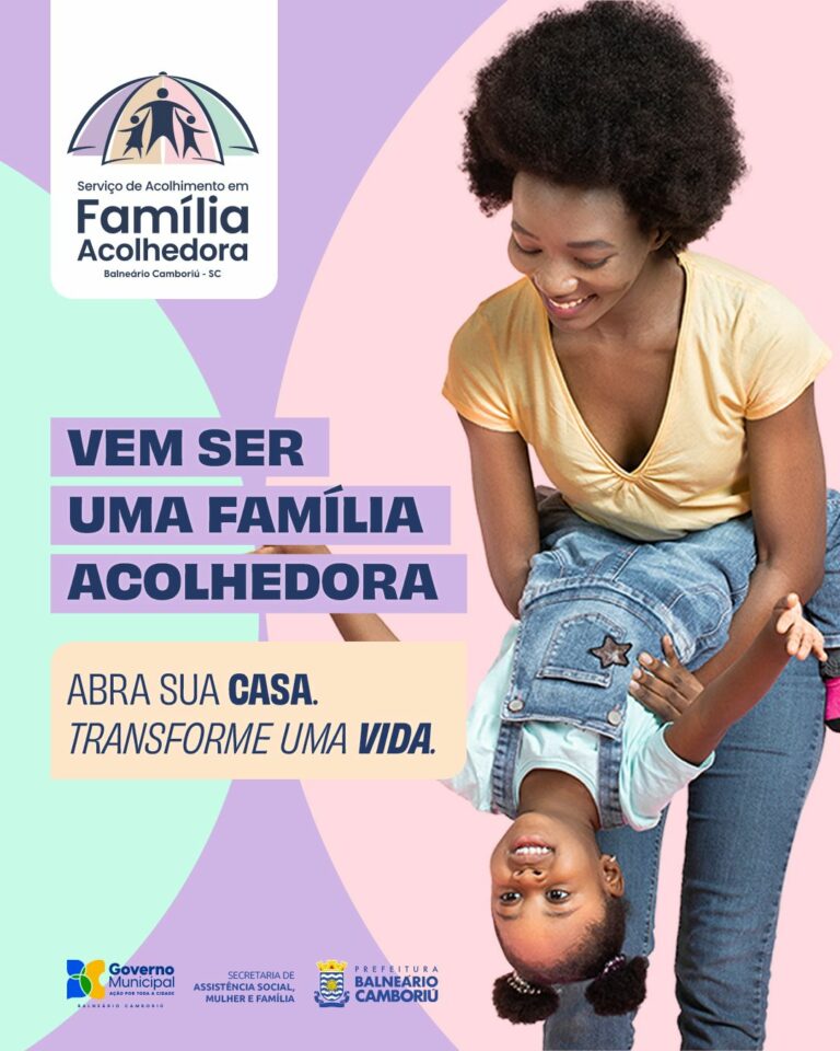 Inscrições abertas para acolhimento familiar em Balneário Camboriú