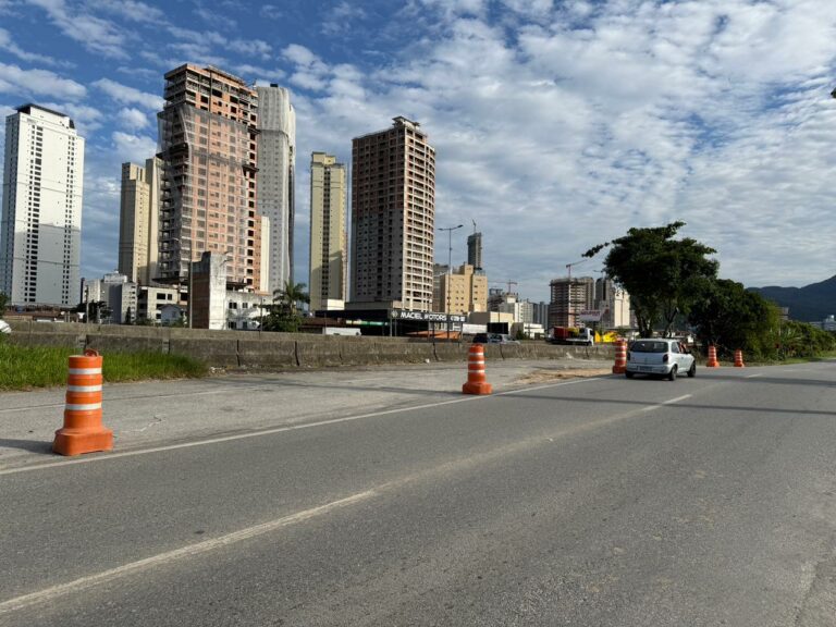 Nova alça de acesso à BR-101 começa a ser construída em Itapema