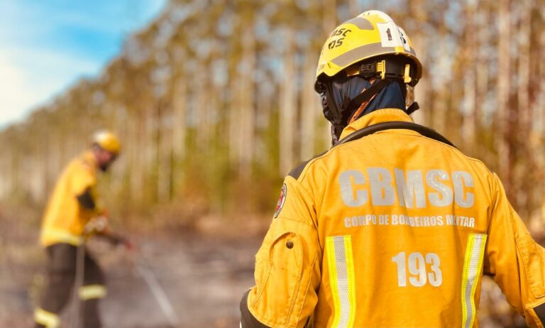 Bombeiros militares de SC recebem capacitação para combate a incêndios florestais