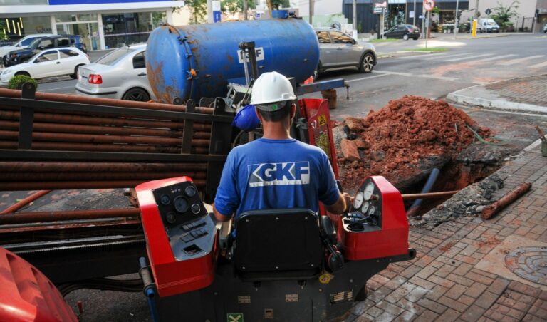 Chapecó: uso de perfuração horizontal acelera obras de esgoto