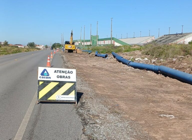 Laguna recebe investimento de R$ 2,5 milhões em nova adutora da CASAN