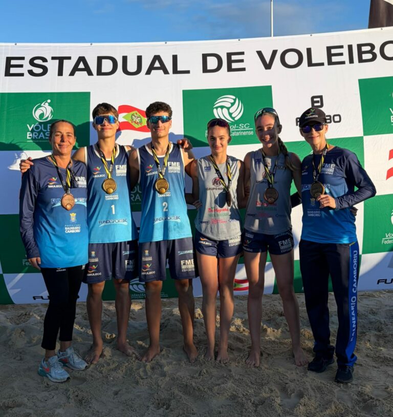 Balneário Camboriú se destaca em etapa do Circuito Catarinense Sub-17 de Vôlei de Praia