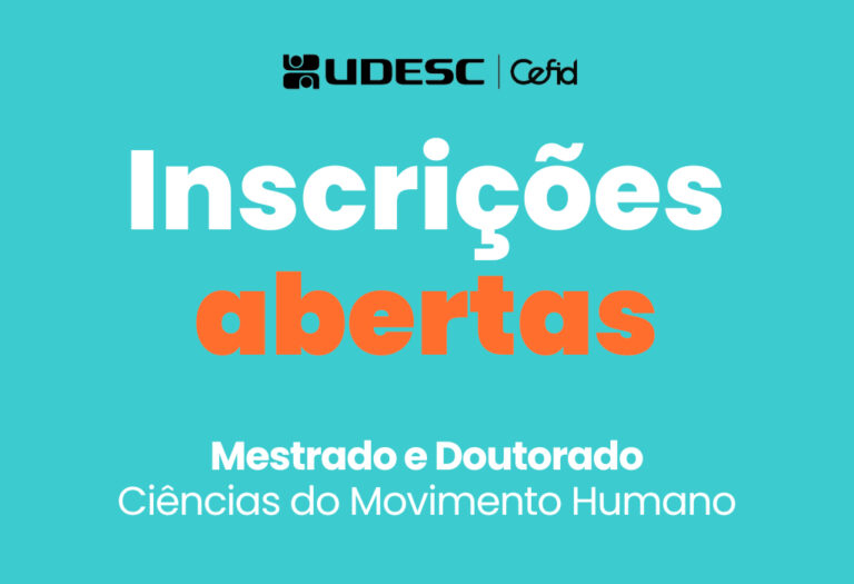 Udesc Cefid abre quase 60 vagas para mestrado e doutorado em Ciências do Movimento Humano