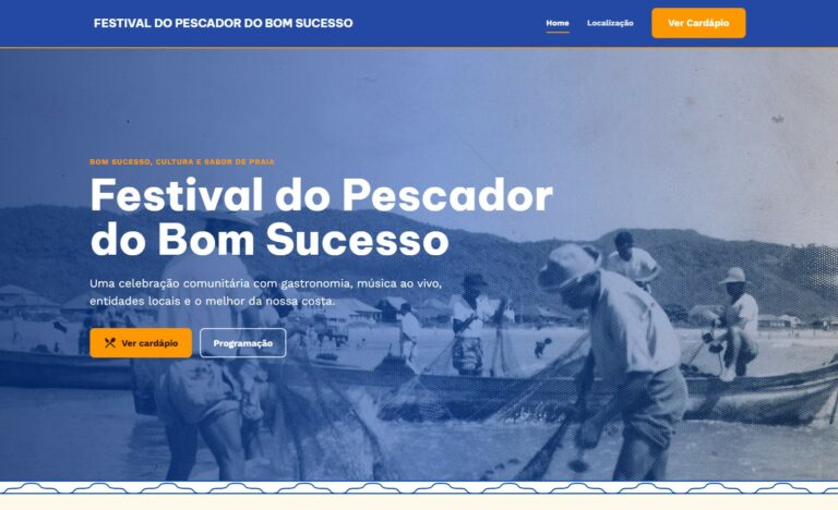 Festival do Pescador do Bom Sucesso ganha site oficial