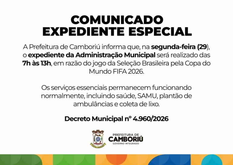 Expediente especial é adotado durante a Copa do Mundo FIFA 2026