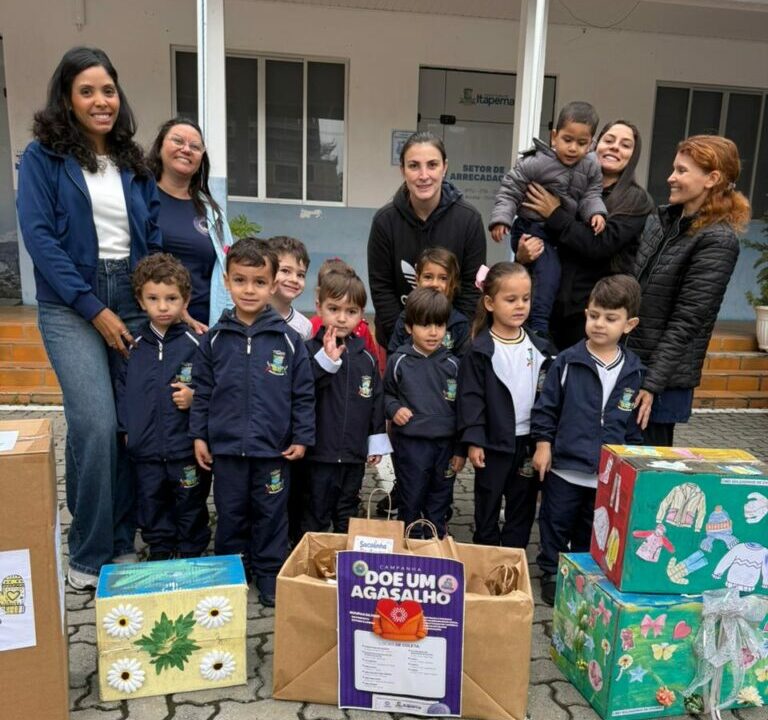 Ação solidária mobiliza alunos do CMEI Soldadinho de Chumbo