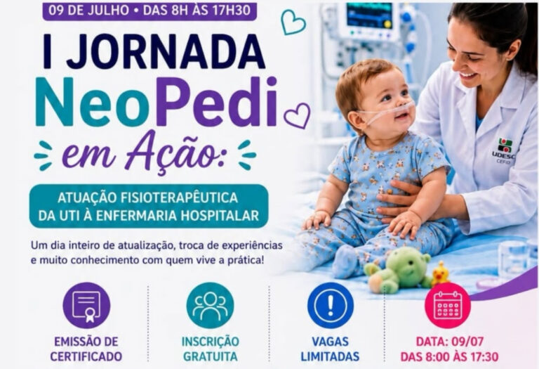 Udesc Cefid realiza evento sobre fisioterapia neonatal e pediátrica em julho