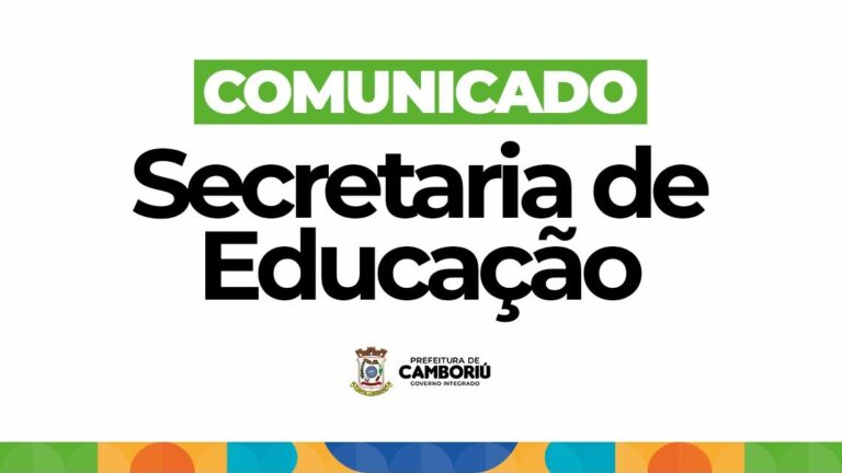 COMUNICADO PREFEITURA DE CAMBORIÚ