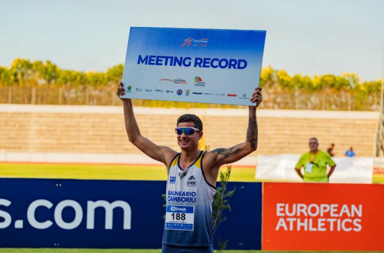 Atleta de Balneário Camboriú é campeão no Meeting de Atletismo de Barcelona
