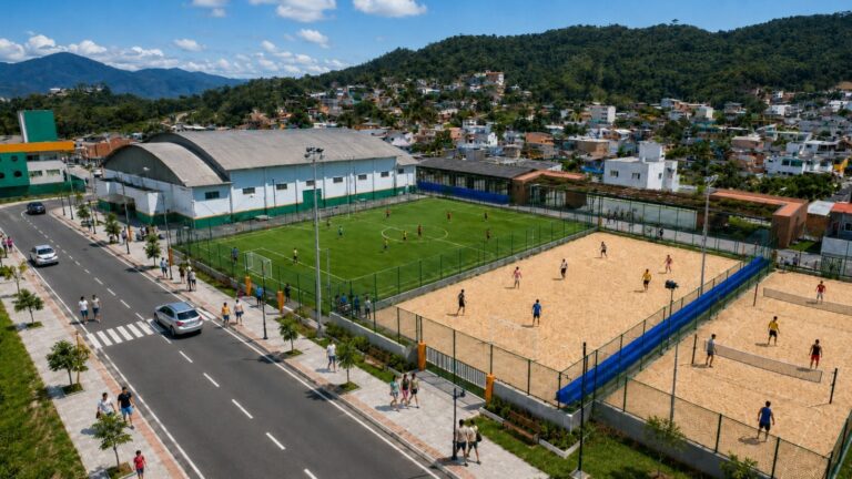 Complexo Esportivo do Guga passa por reforma para ampliar estrutura em Camboriú