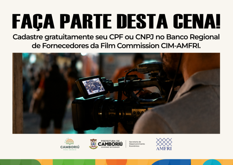 Cadastro regional fortalece oportunidades para empresas do audiovisual em Camboriú
