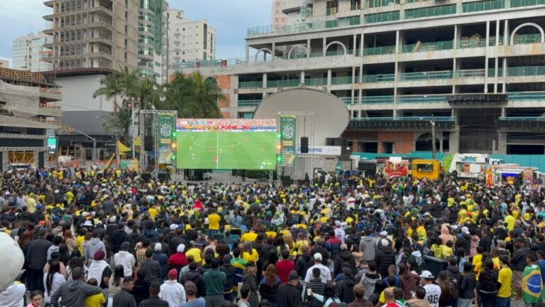 Itapema encerra transmissões da Copa na Praça da Paz com público recorde
