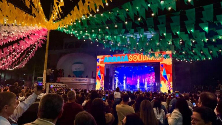 8º Arraiá Solidário de Itapema atrai mais de 25 mil pessoas na abertura