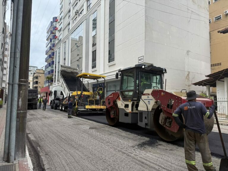 Rua 282, em Itapema, entra na etapa de pavimentação